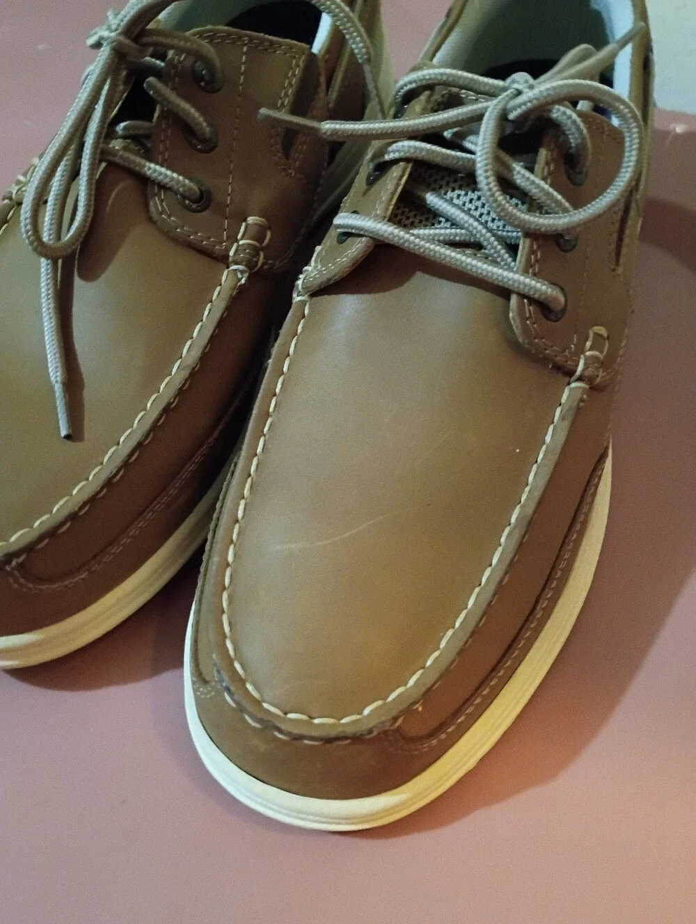 Men's Dockers Size 13 Casual Leather Boat Shoes in Brown